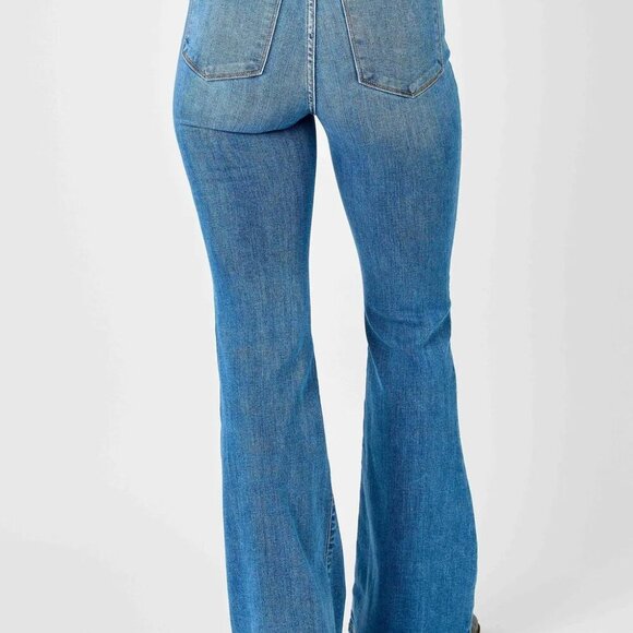 Judy Blue Full Size Hw Classic Flare Jeans Plus Size - Picture 5 of 8
